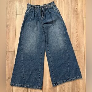 Free people equinox denim trousers